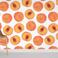 orange juicy peach wallpaper mural for room decor