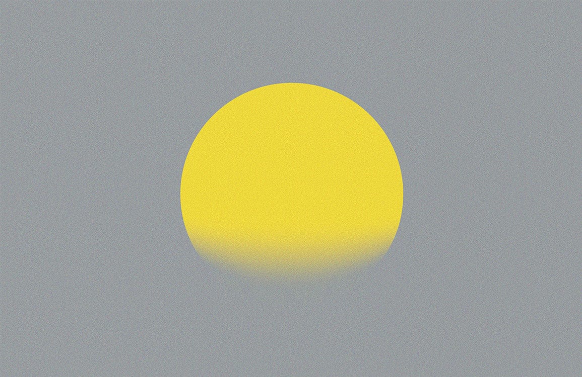 Abstract Yellow Sun Dot Mural Wallpaper