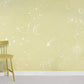 Yellow Star Wallpaper Mural Room Decoration Idea