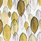 Yellow Watercolor Leaves Custom Wallpaper Mural Art Design